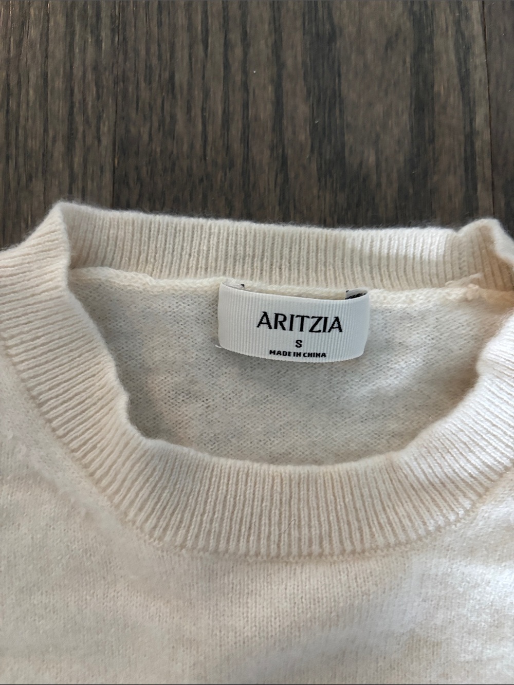 Aritzia Cream-Colored Crewneck Sweater - Picture 2 of 3